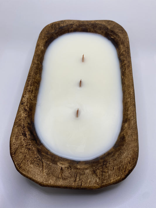 Natural Wood Dough Bowl 12 oz